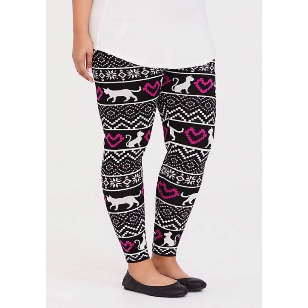 Torrid Cat fair Isle Sweater Leggings